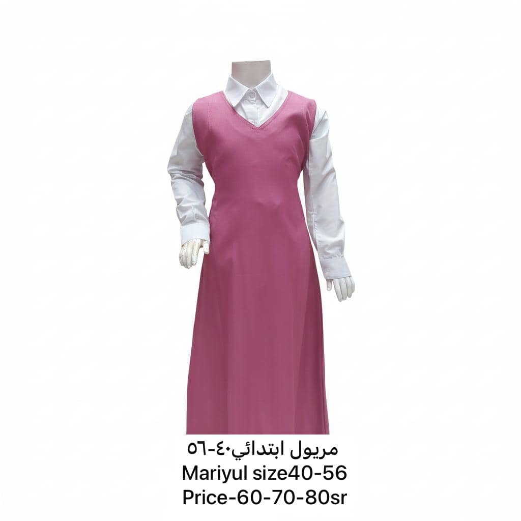 3 Girls' Pink School Uniform - Image 1