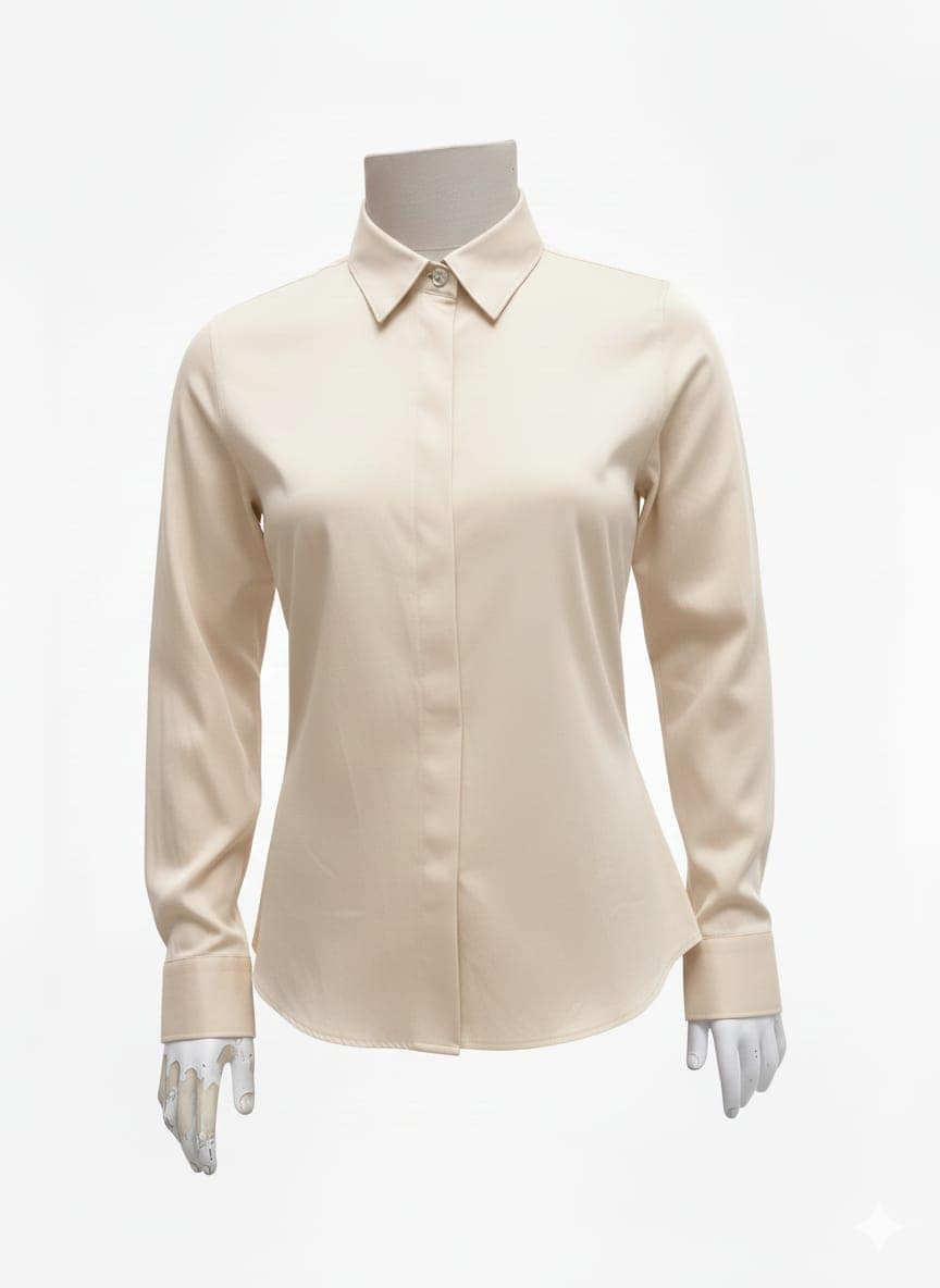 IMG-20260207-WA0096 Girls Beige shirt - Image 1
